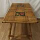 Audoux Minnet attribution rattan coffee table