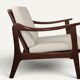 Scandinavian lounge chair in solid teak, 1960s