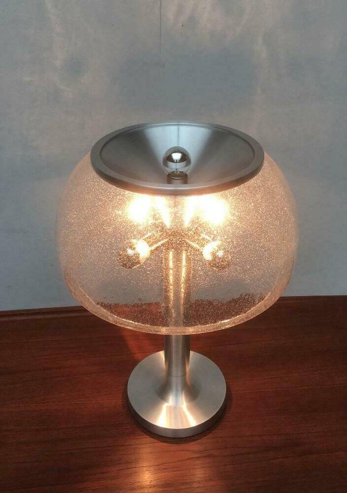 Swiss mushroom table lamp in space age style from the 1960s by Temde.