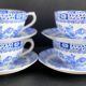 Magnifique lot de Tasses & Soucoupes China Blau - Tuppack Tiefenfurt