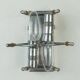 Elegant mid century sconce crystal glass prisms and chrome by kinkeldey 196