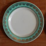 Mint and golden dessert plates