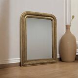 Miroir Louis Philippe 106 x 77 cm doré ancien