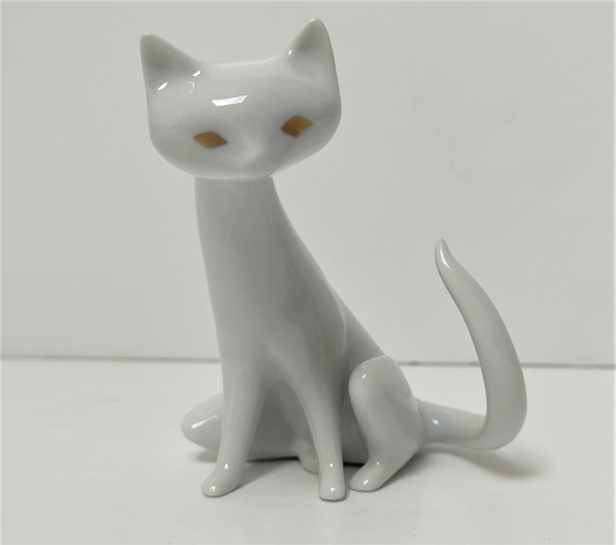 Hollohaza cat, 1980s design, signed