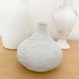 Lot de 3 vases vintage blancs
