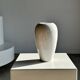 Oblong white vase H:20cm