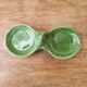 Green ceramic pepper shaker