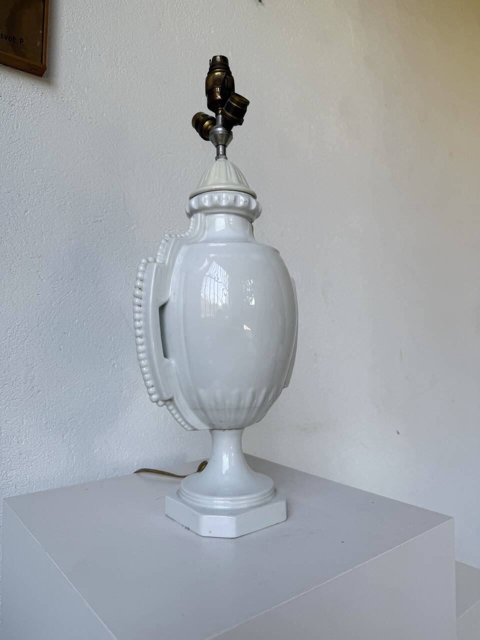 1940s ceramic lamp base