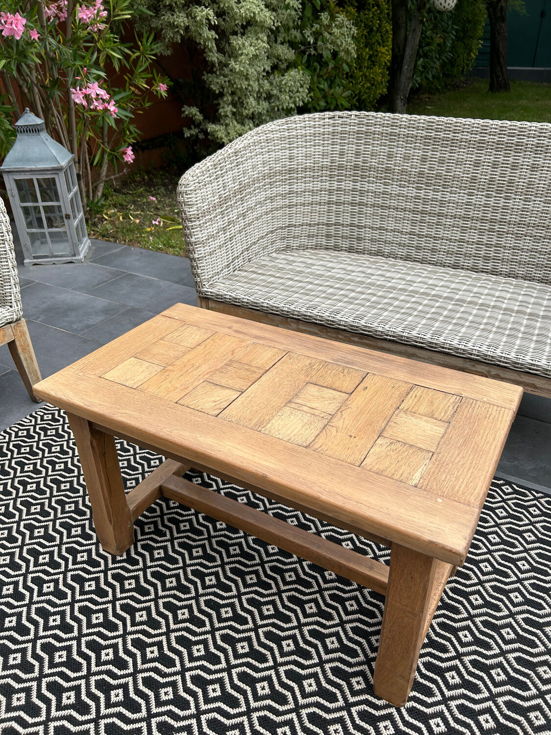 Antique oak coffee table