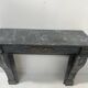 Napoleon III fireplace in blue Turquin marble from the 19th century.