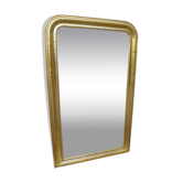 Old gilded wooden mirror in the Napoleon III style, 83x138cm