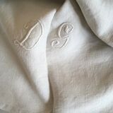 19th Raw linen tablecloth length 290 cm