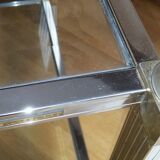 Coffee table beveled glass Pierre Vandel 70s