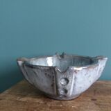 Mortar, ashtray, empty pocket, stoneware signed Les poteries de la Vallée Noire