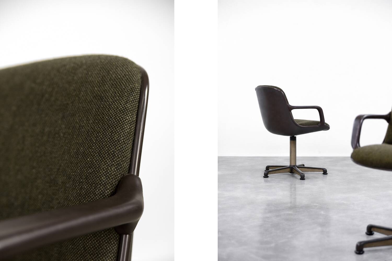 Vintage Mid-Century German Modern Office Chairs by Pollock for Comforto