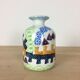 Multicolored geometric Italian vase, 80s
