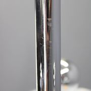 Art Deco chrome and sandblasted glass chandelier, Czechoslovakia, 1940s