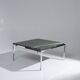 Square green marble coffee table, 1970s
