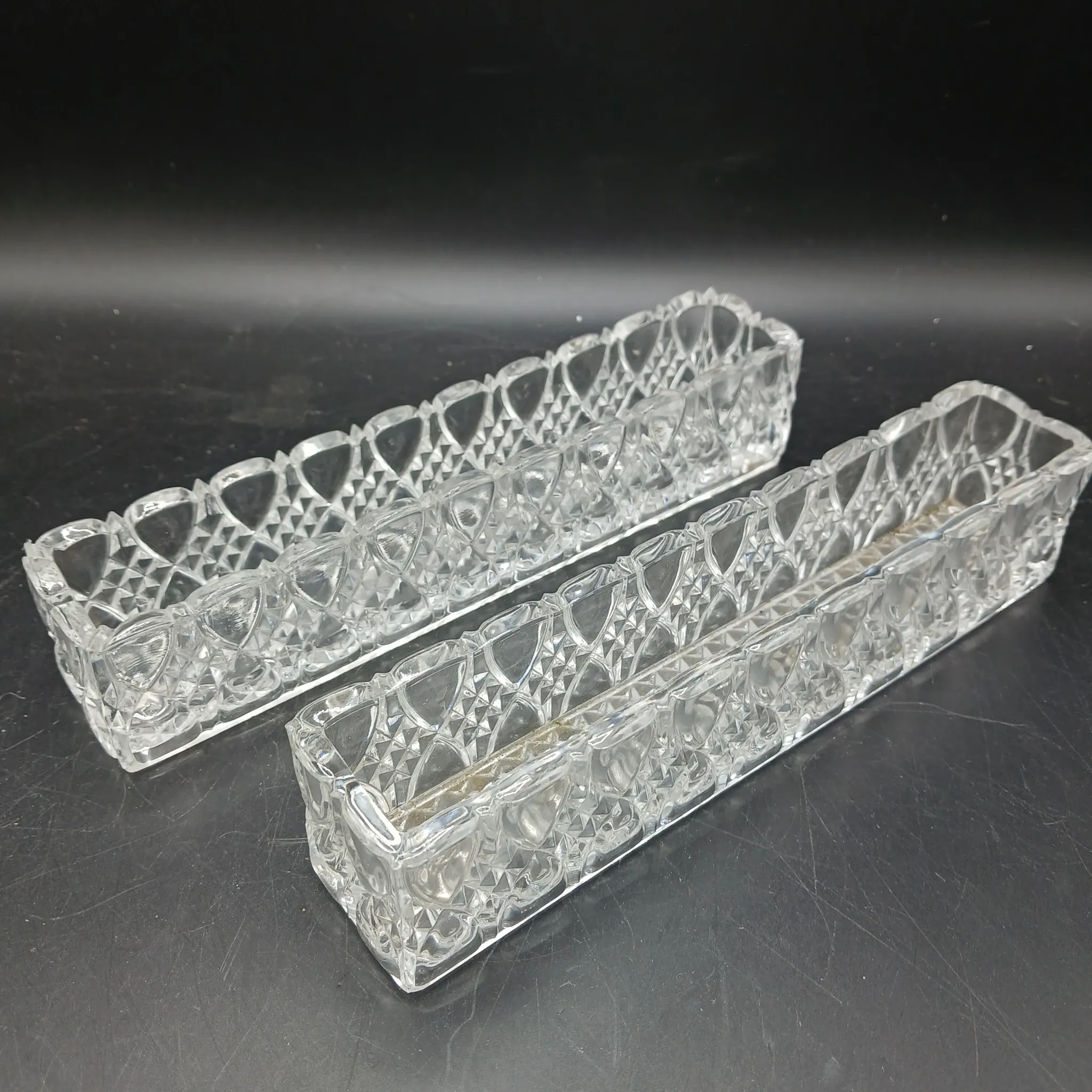 Val St Lambert - Crystal table runner - Valembert - 1935
