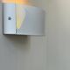 Vintage wall light, white lacquered metal, France 1980