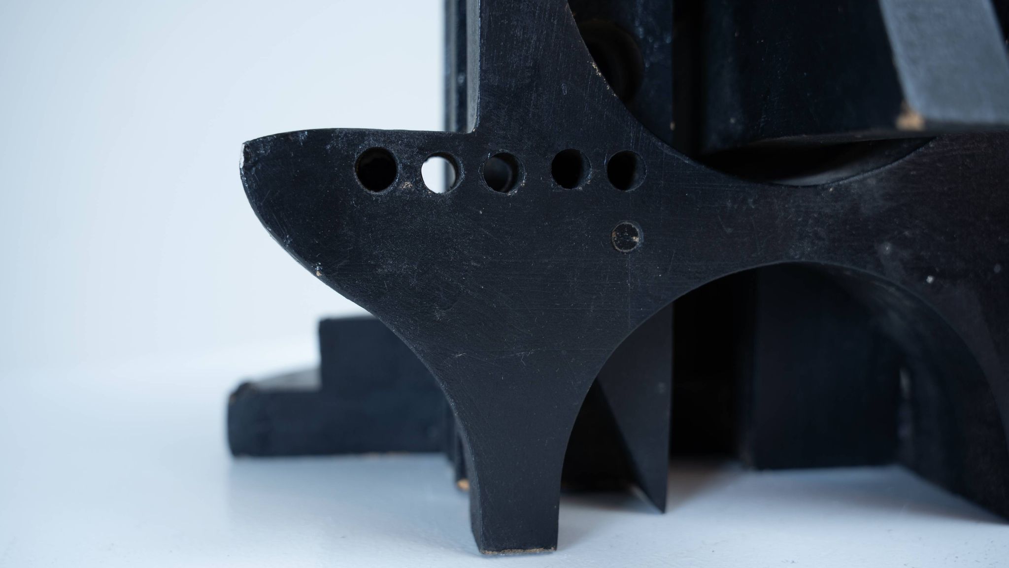 Abstract Italian wooden sculpture