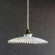 Opaline suspension pleated edges delivered with new-socket cable and old claw