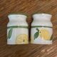 Vintage Lbp salt and pepper shaker set in ceramic – Lemon pattern – new