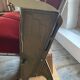 Burgundy velvet folding seat