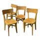 Série de 4 chaises bistrot vintage 1940