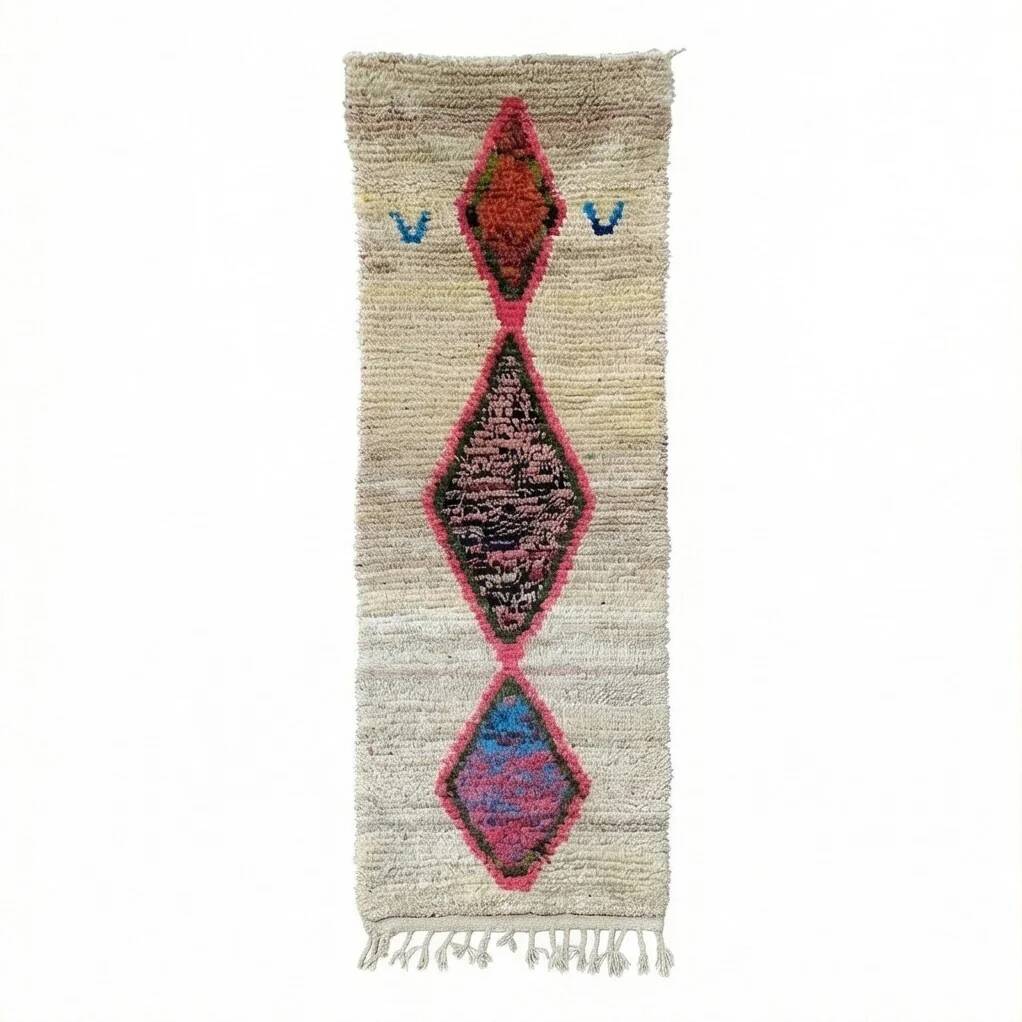 Vintage Boujad hallway rug