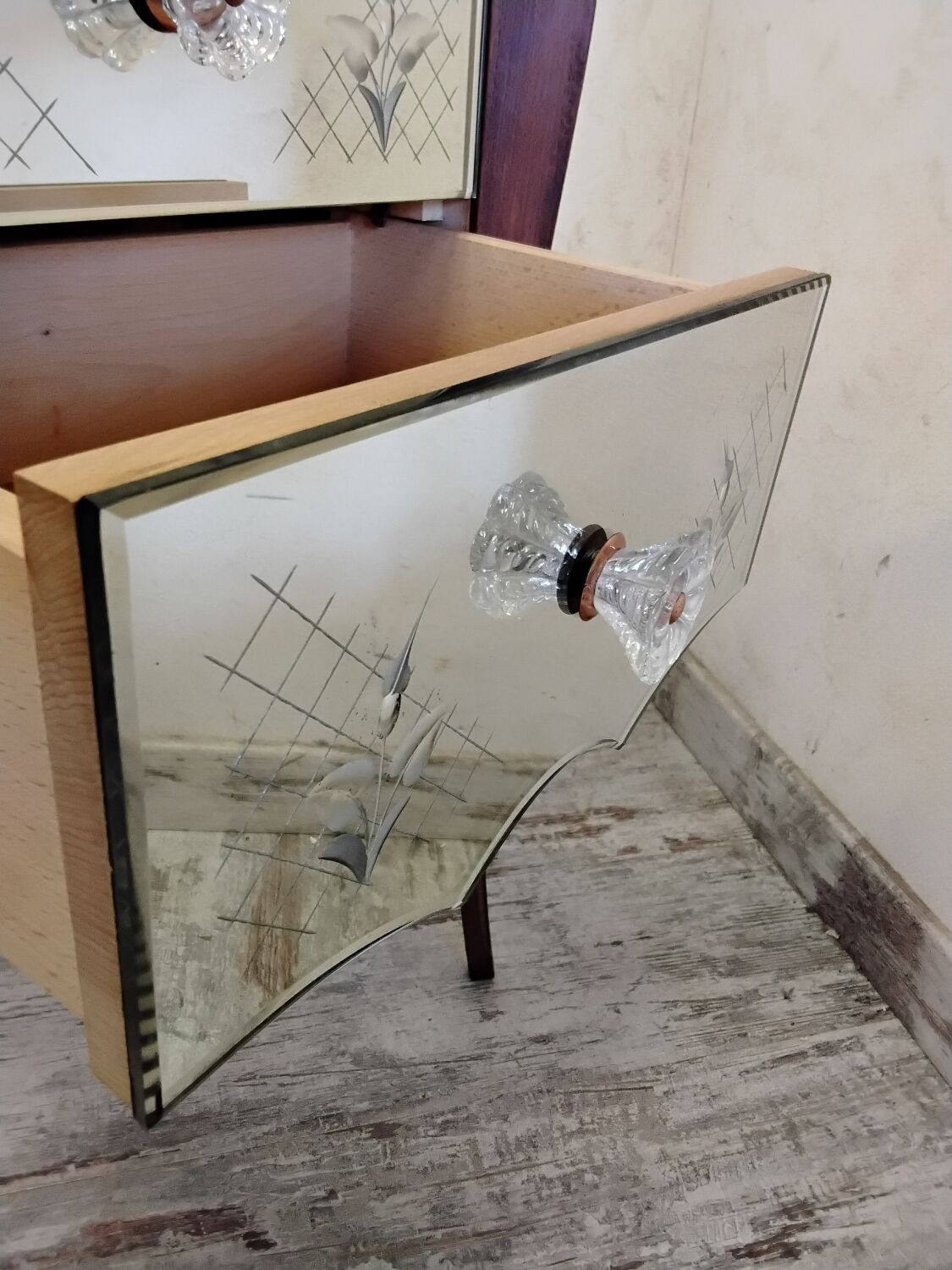 Art Deco Venetian style bedside table