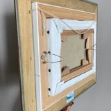 Oil painting on canvas 20th century seascape signed MLR Marie Louise REFALO