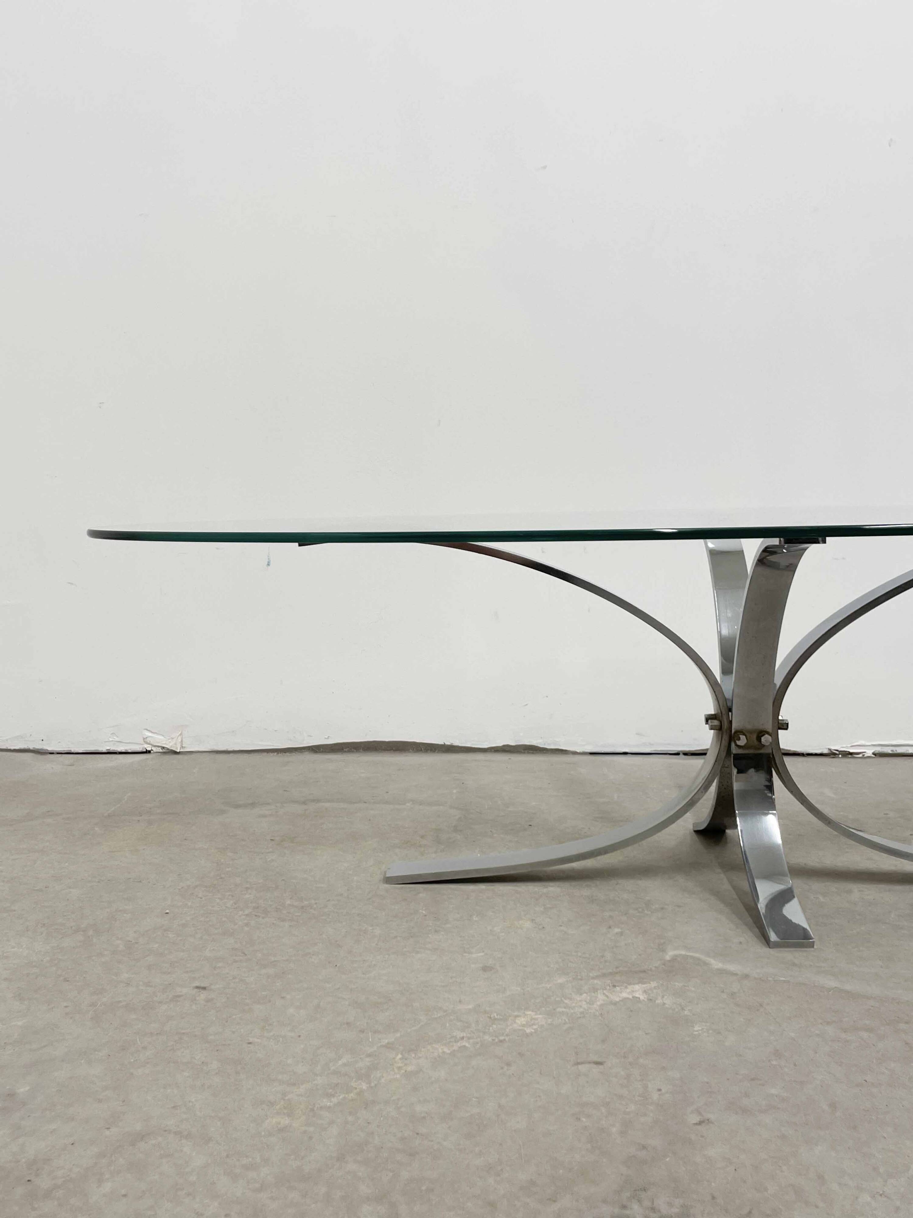 Vintage oval coffee table