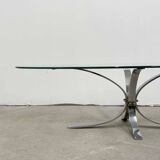 Table basse ovale vintage