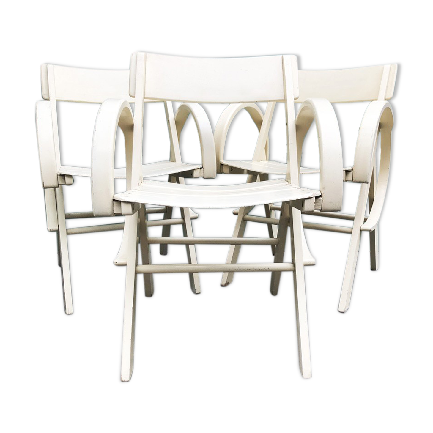 Set 3 garden armchairs 60