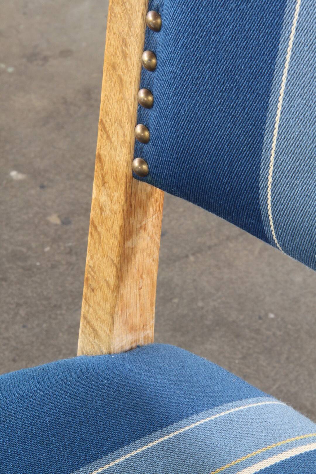 Set of 5 Vintage Danish Oak Dining Chairs Mid-Century Modern, Kjærnulf Style