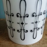 Hanging lamp glass lampshade arabesque pattern