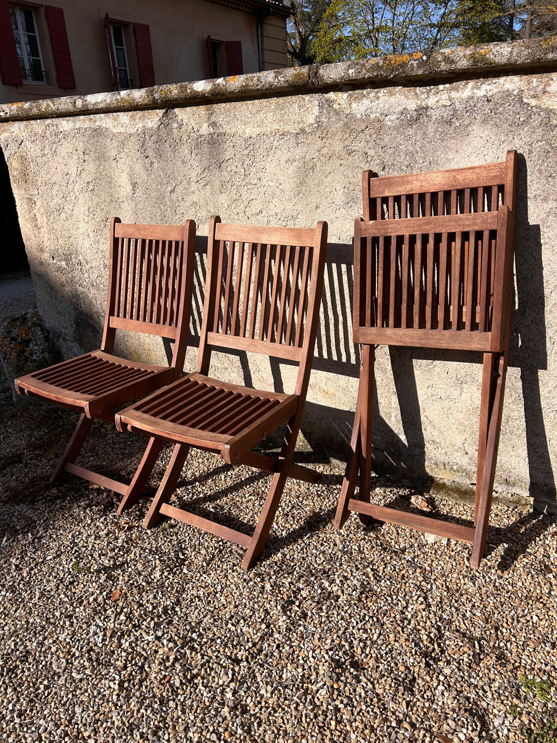 Teak chairs