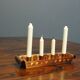 Bougeoir en cuivre pour 4 bougies