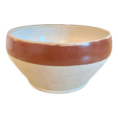 Flat bowl bowl in old Digoin stoneware