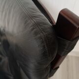 Vintage Model Kengu Lounge Chair and Footstool Set by Elsa & Nordahl Solheim for Rybo Rykken & Co