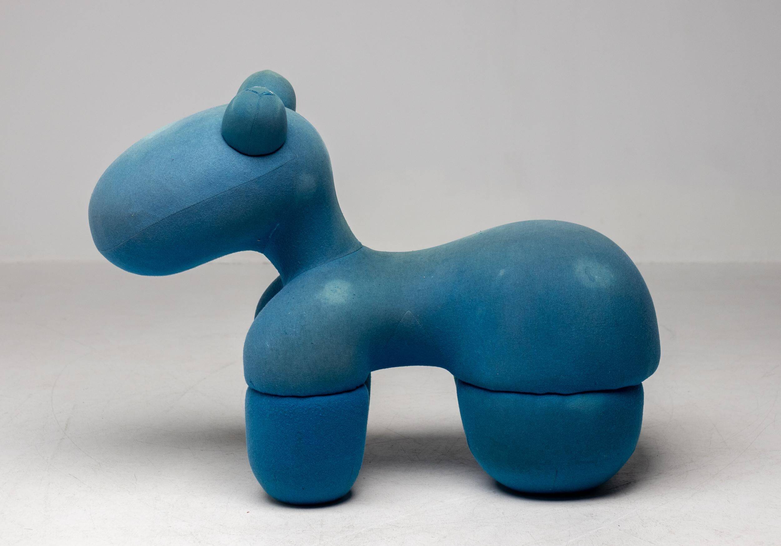 Blue Pony chair by Eero Aarnio, mid-century modern.