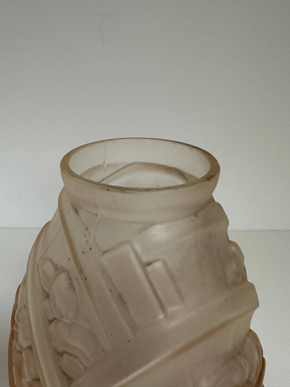 Large uraline vase, Brother Muller Luneville