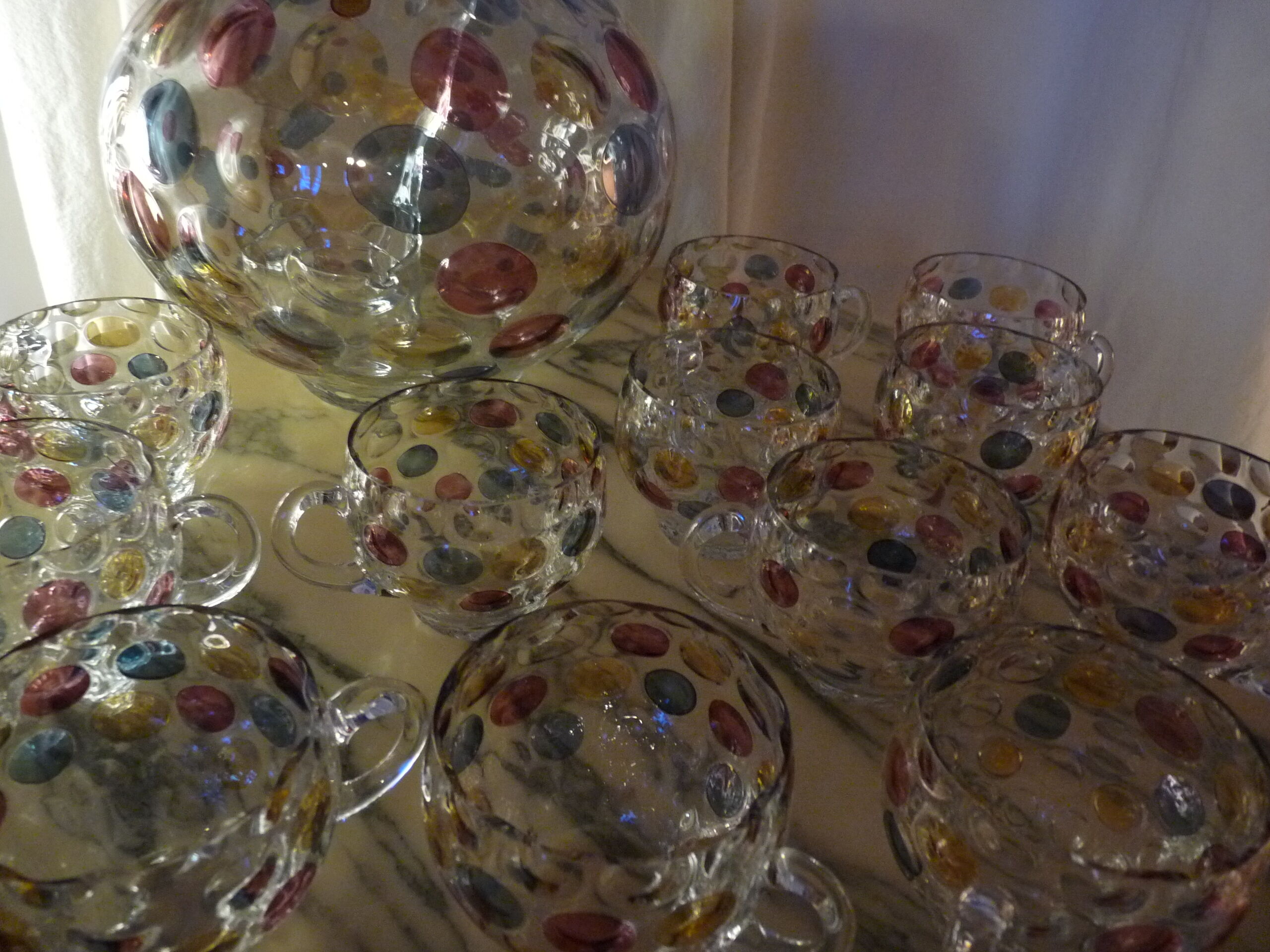 Service a punch ou cocktail en cristal de boheme nemo' by kannegiesser for borske sklo