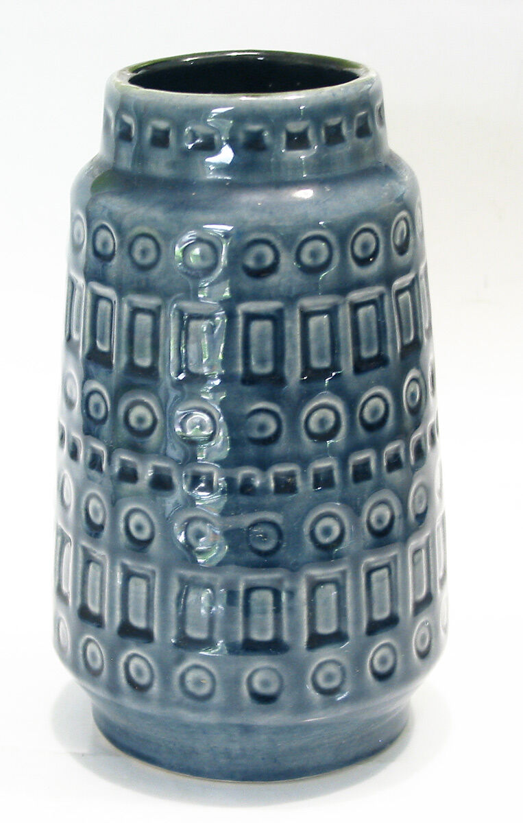 Paire de vases assortis 1960-1970 Scheurich bleu - gris