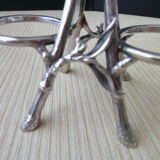 Double saleron in silver metal Christofle Art Nouveau