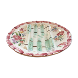 Assiette barbotine Terre de fer