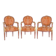 Suite de 3 fauteuils cabriolet de style Louis XVI