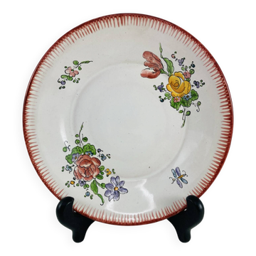 Small plate in earthenware from Angoulême Alfred Renoleau - 1890/1900