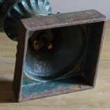 Antique Cast Iron Garden Urn, Campana Form Planter